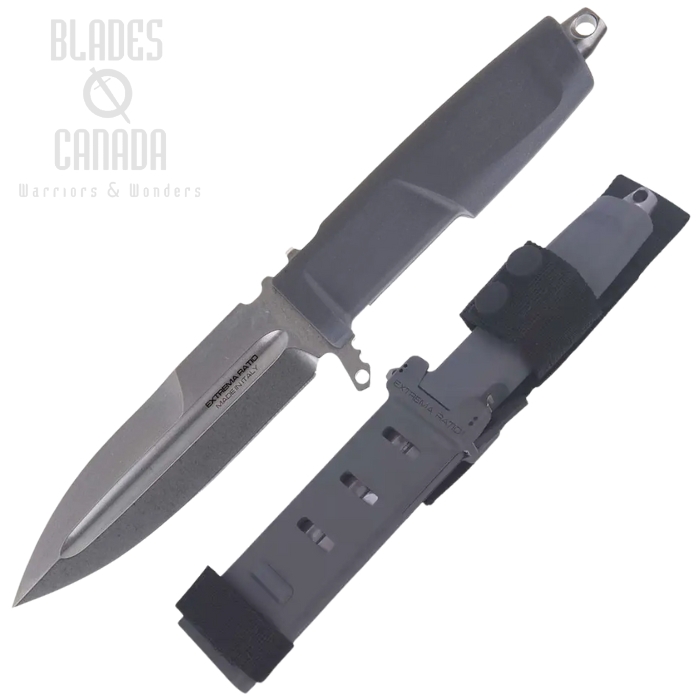 Extrema Ratio Contact C Fixed Blade Knife, N690 SW, Wolf Grey Handle